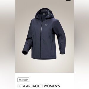 NEW! Arc'teryx Women's BETA AR Jacket Black Sapphire